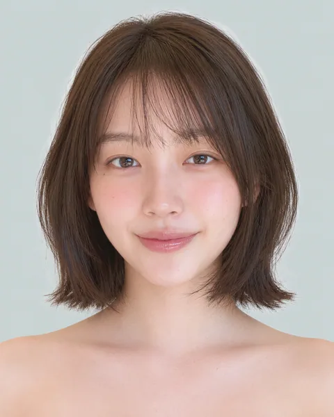 Mini bob, brow-length blunt bangs #37
