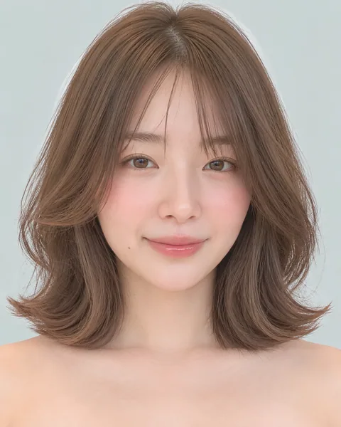 Mini bob perm, natural wave style #16