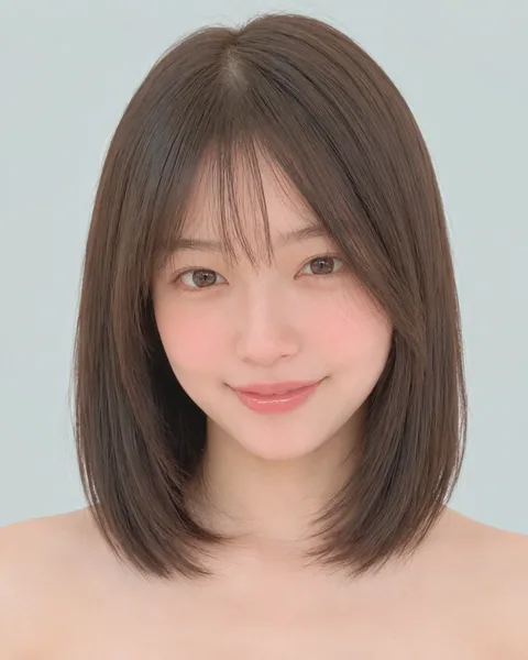 Korean tassel bob, side bangs #16