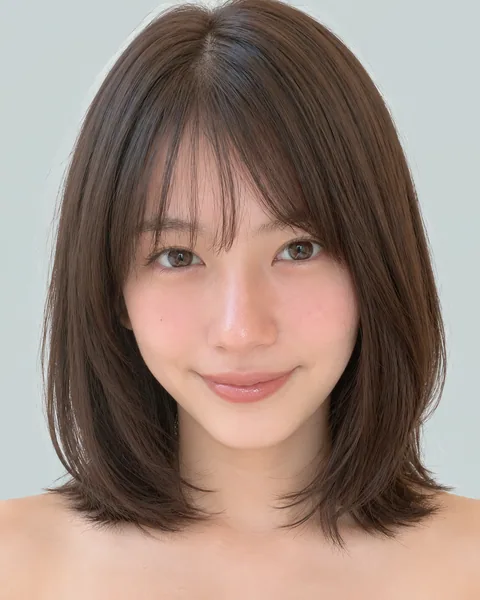 Korean tassel bob, side bangs #35