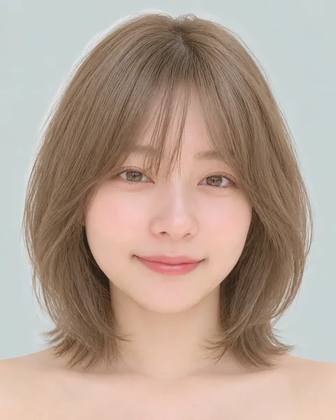 Mash short, long bangs #17