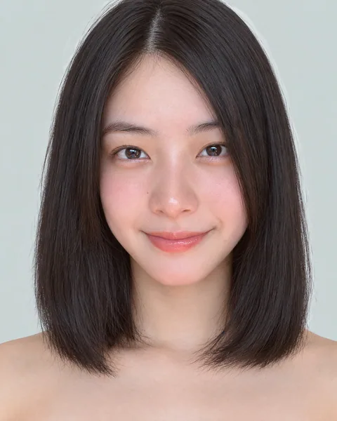Blunt-cut straight bob, no bangs #35