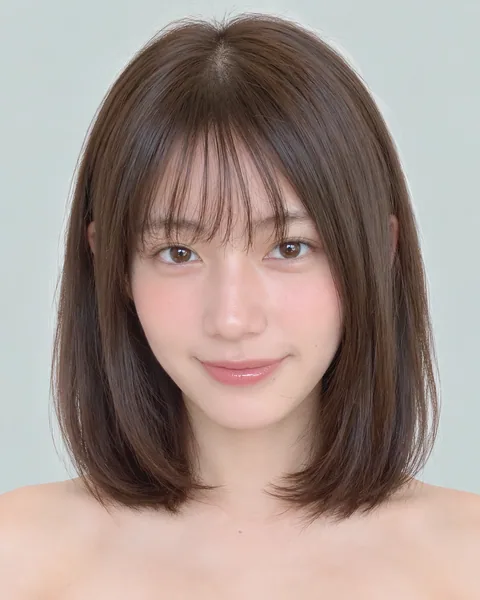 Mini bob, brow-length blunt bangs #17