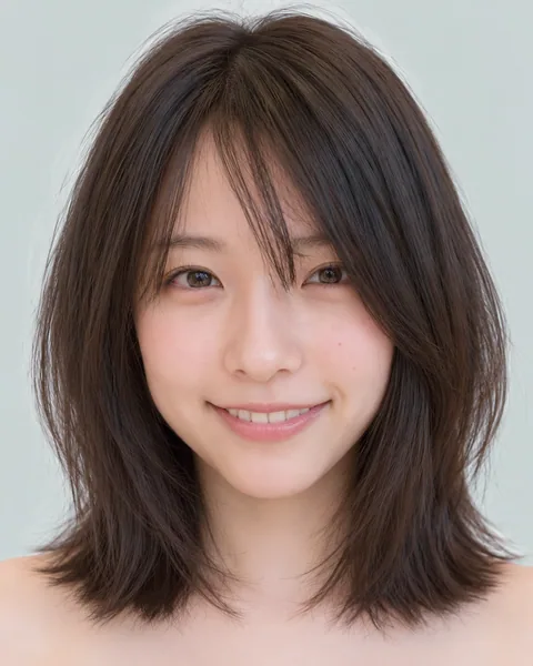 Korean tassel bob, side bangs #19