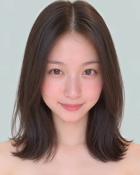 Blunt-cut straight bob, no bangs #39