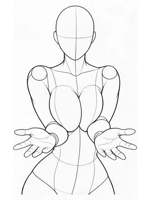 Elbows pressed in, hip twist