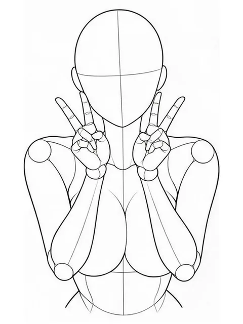 Double peace under the chin