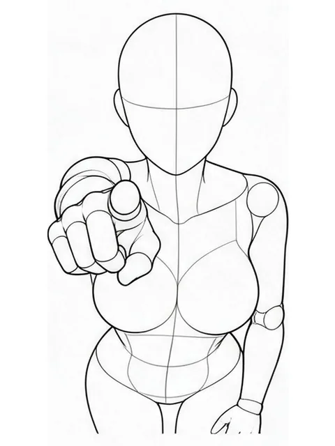 Pointing at the camera